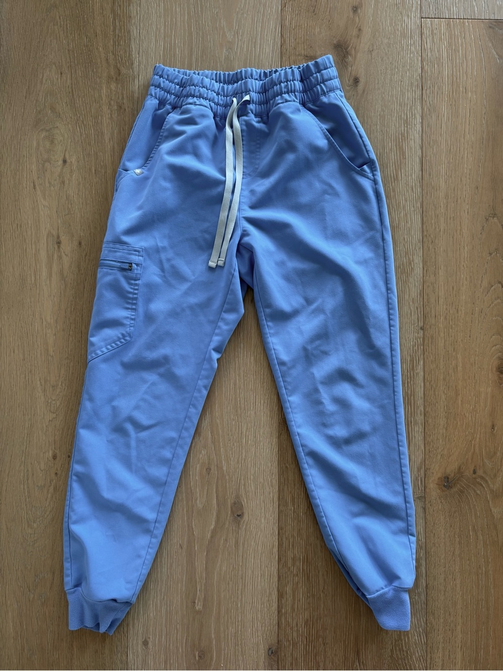 Figs Light Blue Drawstring Jogger Scrub Pants